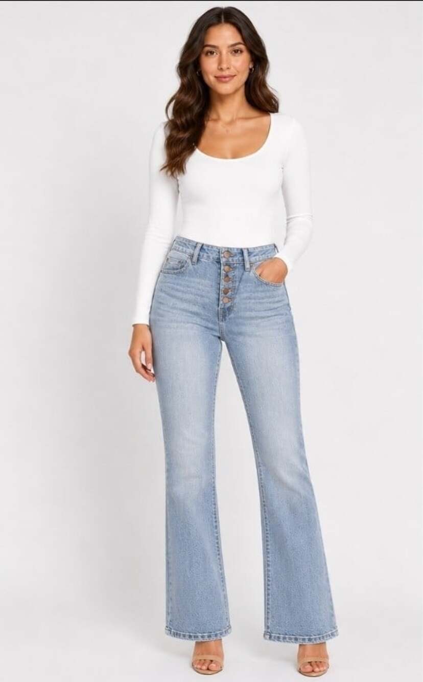Boom Boom jeans NWT Los Angeles Boot Cut Cropped Sz 5 Waist 26 Excellent L300